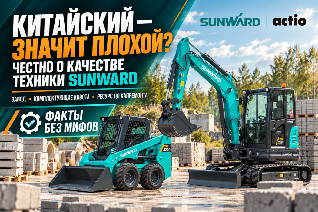 Китайский — значит плохой? Честно о качестве техники SUNWARD: завод, комплектующие Kubota, ресурс до капремонта